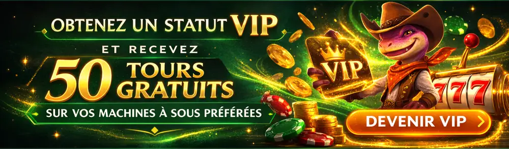50 spins gratuits avec statut VIP - Lizaro Casino Online