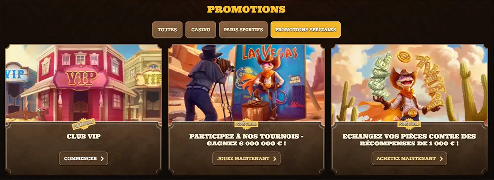 Promotions spéciales Lizaro Casino VIP et tournois
