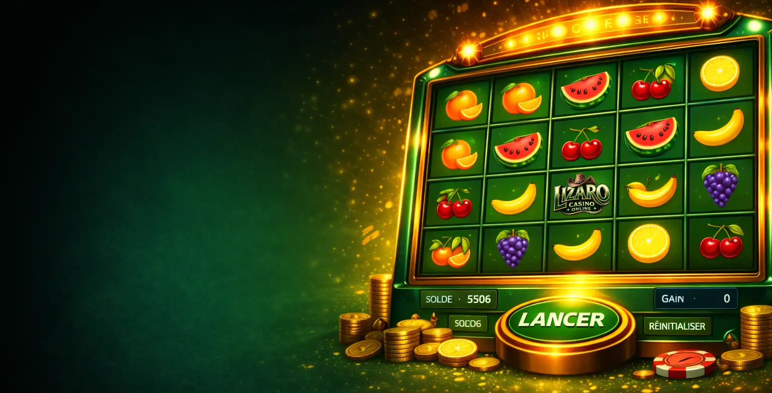 Machine à sous gratuite en mode démo avec symboles fruits - Lizaro Casino Online